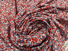 WOOLPEACH MOTIF FAÇON FLEUR BLEU ROSE FOND BLANC - My Little Coupon