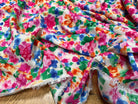 WOOLPEACH MOTIF GROSSE FLEUR ROSE ORANGE BLEU VERT - My Little Coupon