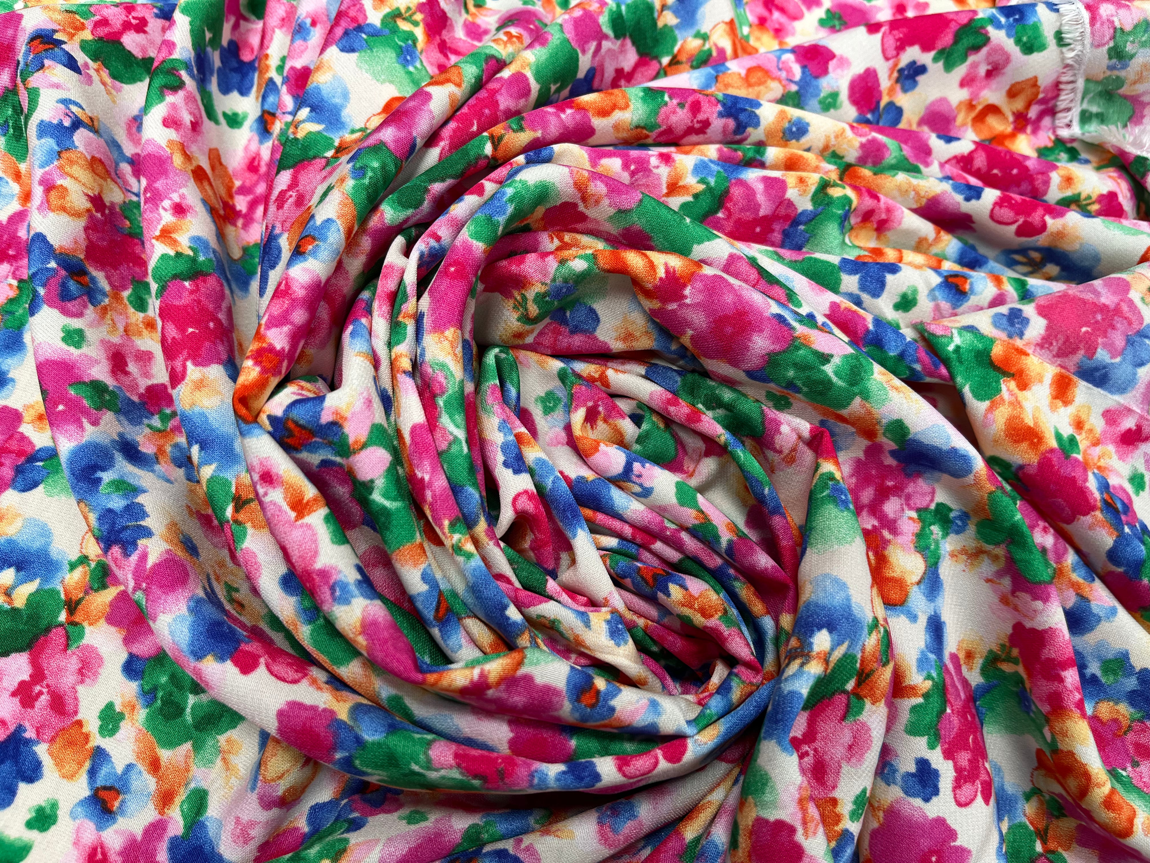 WOOLPEACH MOTIF GROSSE FLEUR ROSE ORANGE BLEU VERT - My Little Coupon