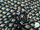 WOOLPEACH MOTIF LOSANGE NOIR & CHÂTAIGNE - My Little Coupon