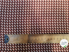 WOOLPEACH MOTIF RECTANGLE CROISÉ FOND ROUGE - My Little Coupon