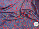 WOOLPEACH PTITE FLEURS ROUGE FOND BLEU - My Little Coupon