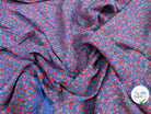 WOOLPEACH PTITE FLEURS ROUGE FOND BLEU - My Little Coupon
