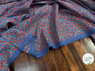 WOOLPEACH PTITE FLEURS ROUGE FOND BLEU - My Little Coupon