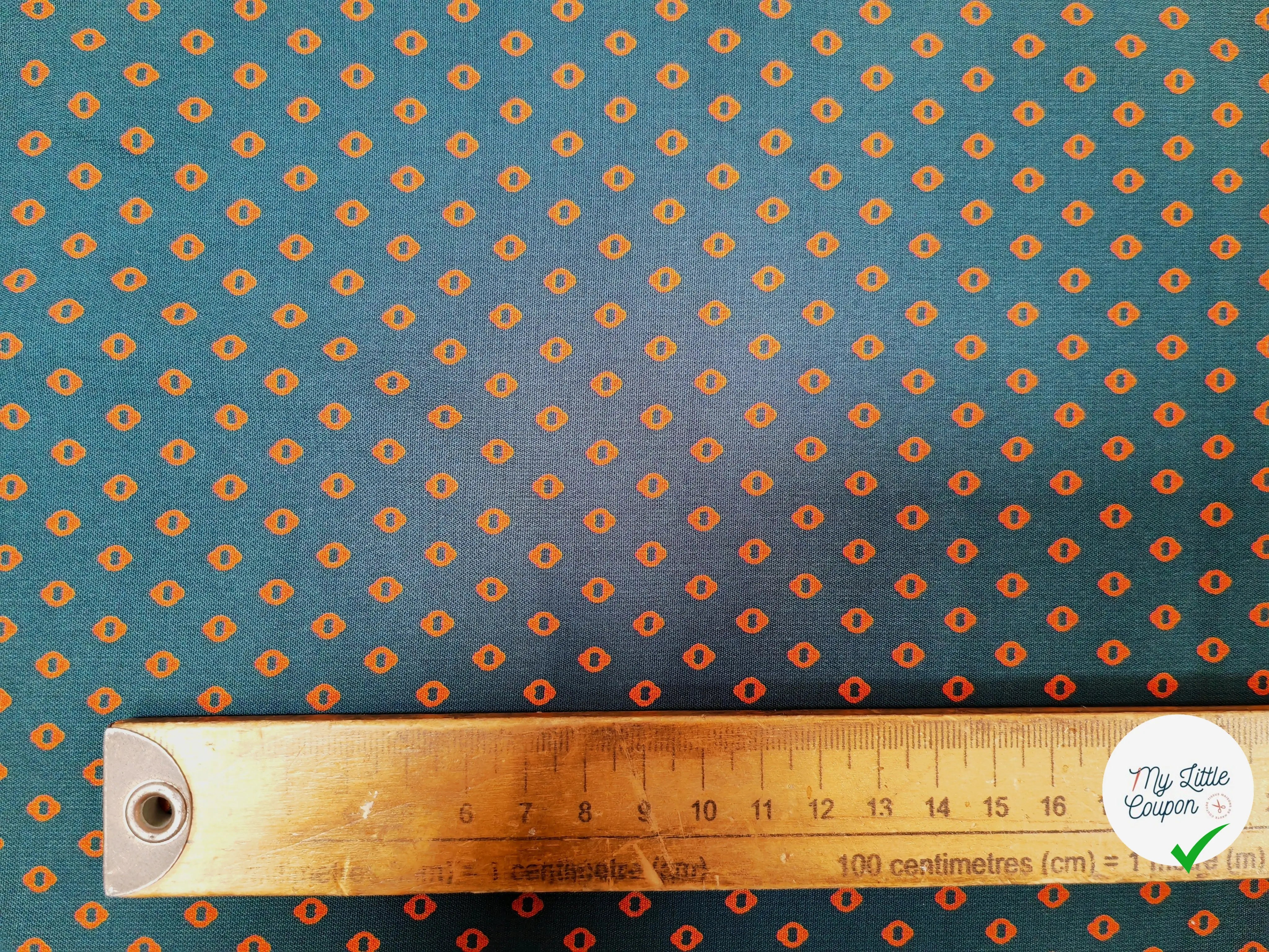 WOOLPEACH PTITE OEIL ORANGE FOND VERT FONCÉ - My Little Coupon
