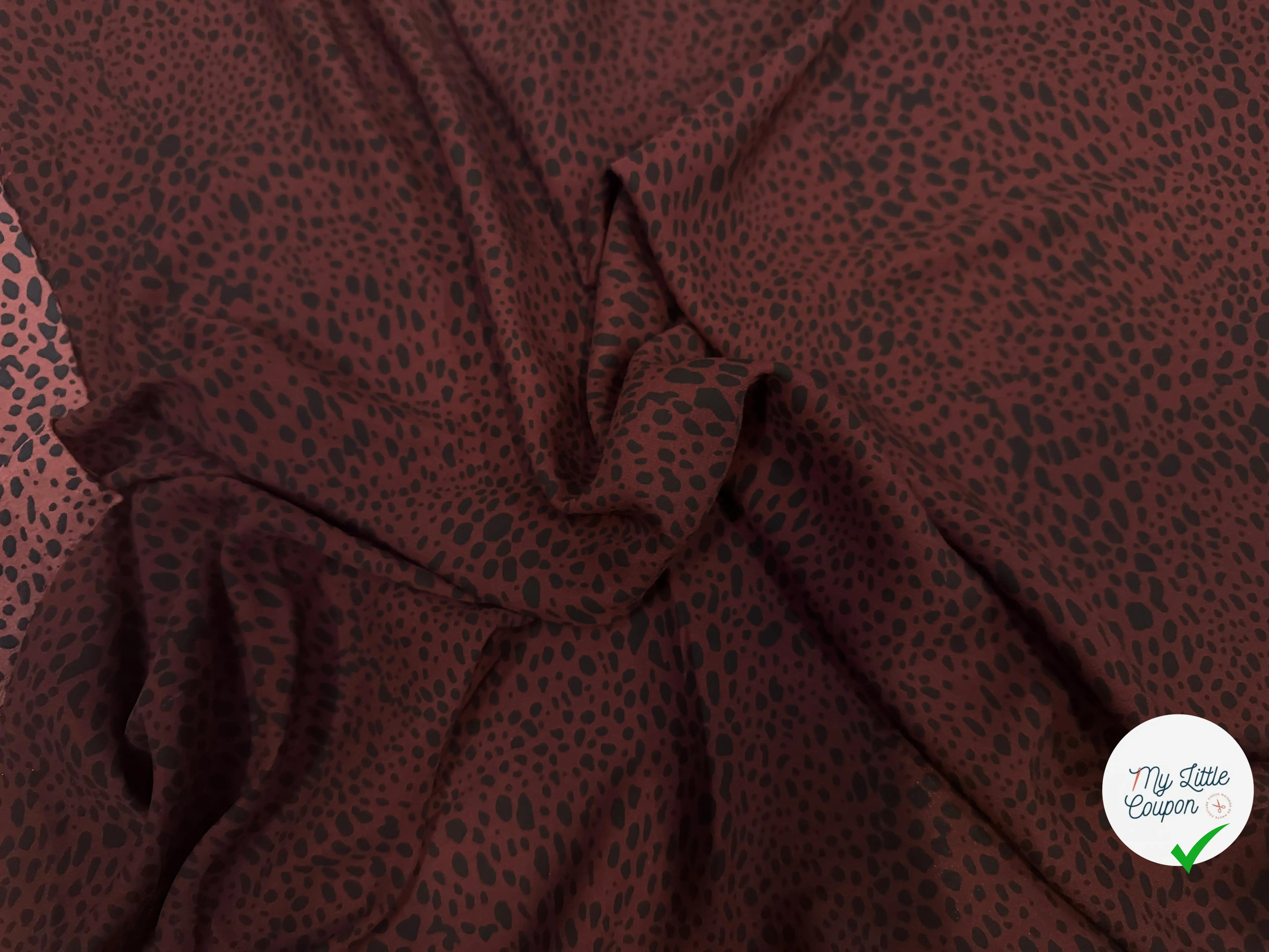 WOOLPEACH TACHE NOIR FOND BORDEAUX - My Little Coupon