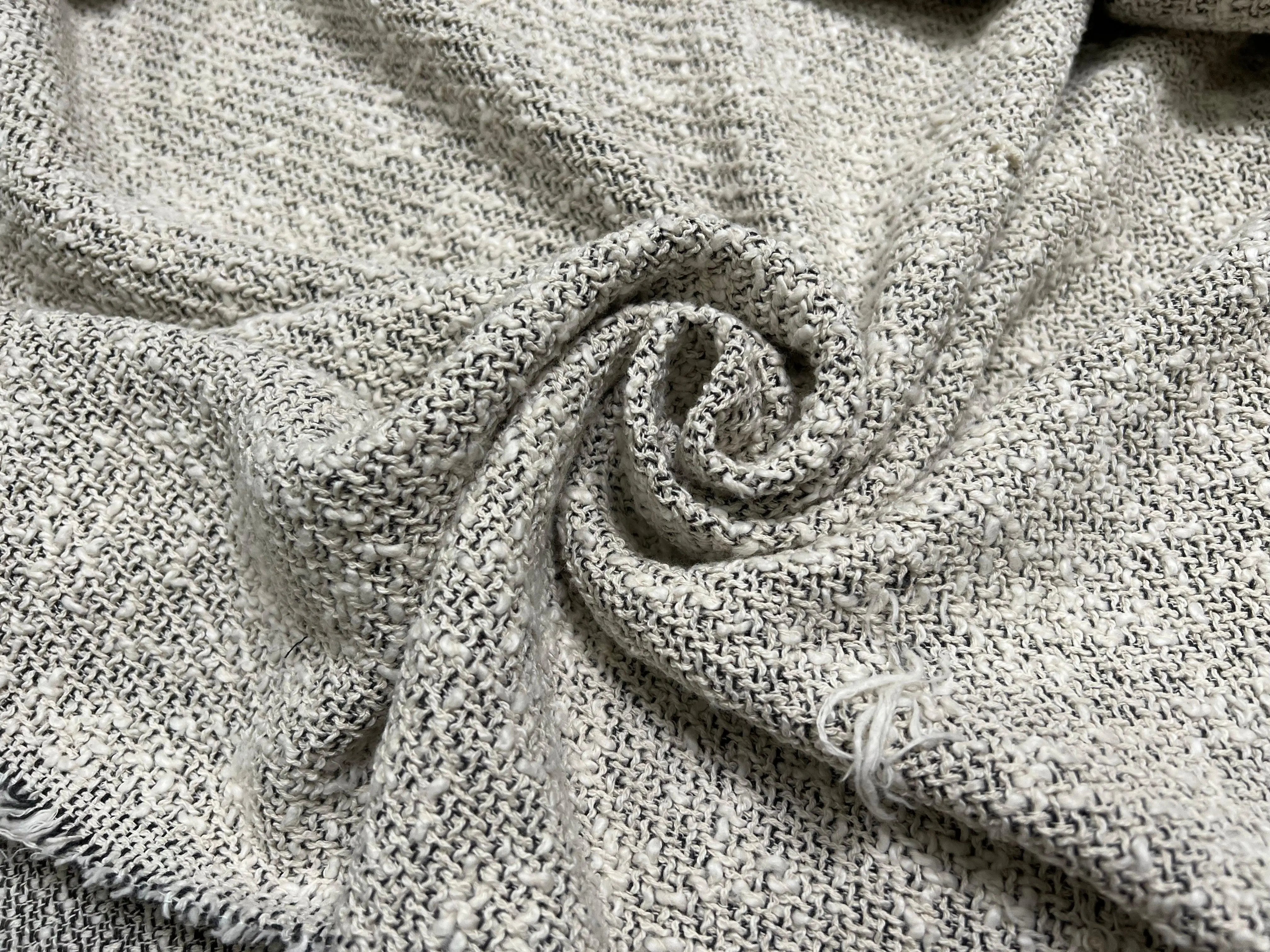 BOUCLETTE MI SAISON NOIR ET SABLE - My Little Coupon - tissu - coudre