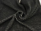 BOUCLETTE REVERSIBLE NOIR SUR BLANC CASSÉ FAÇON TRICOT - My Little Coupon - tissu - coudre
