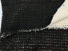 BOUCLETTE REVERSIBLE NOIR SUR BLANC CASSÉ FAÇON TRICOT - My Little Coupon - tissu - coudre