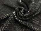 BOUCLETTE REVERSIBLE NOIR SUR BLANC CASSÉ FAÇON TRICOT - My Little Coupon - tissu - coudre