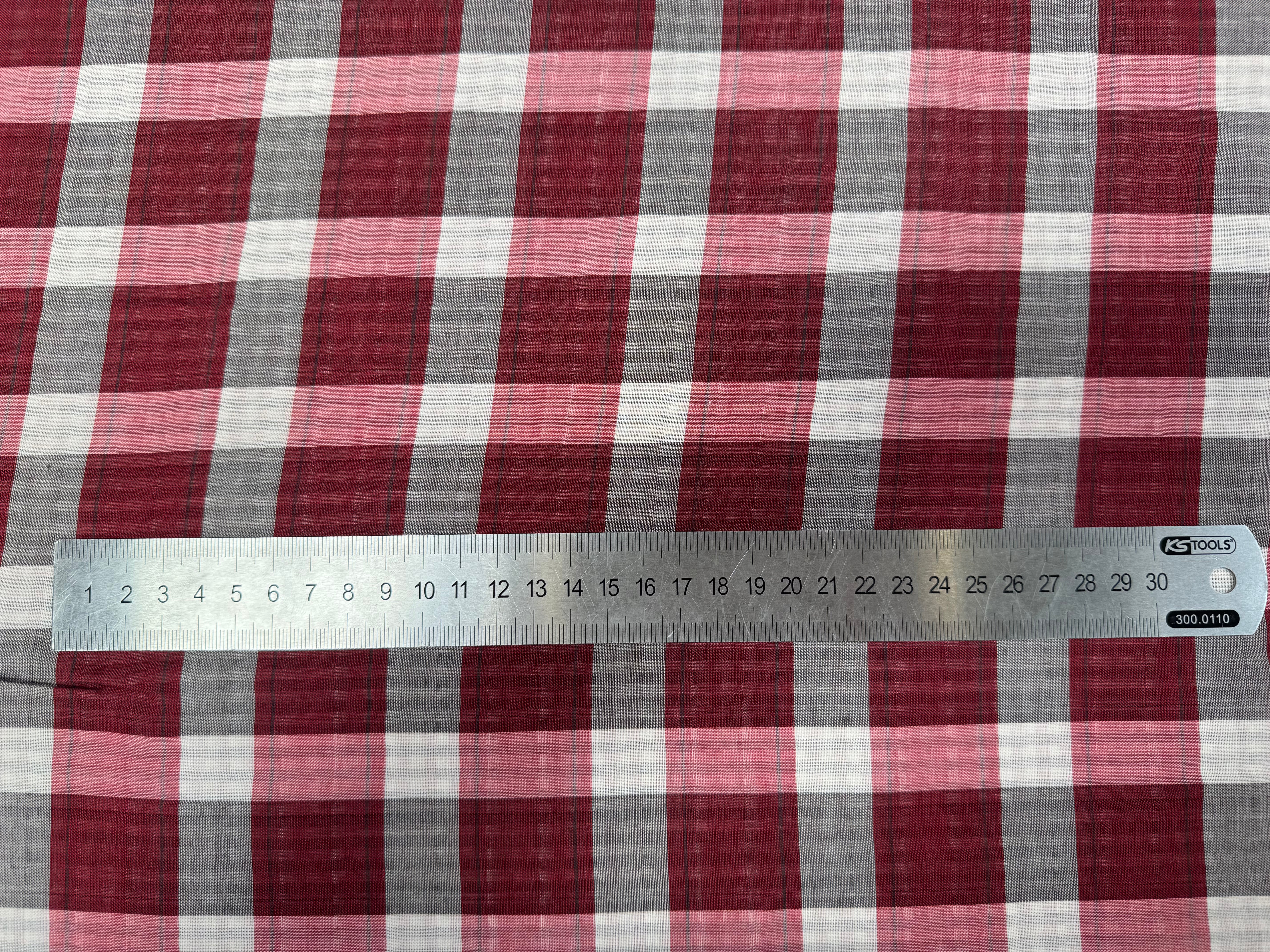 COTON LEGER DOUBLE FACE PETITET GRANDS CARREAUX - My Little Coupon