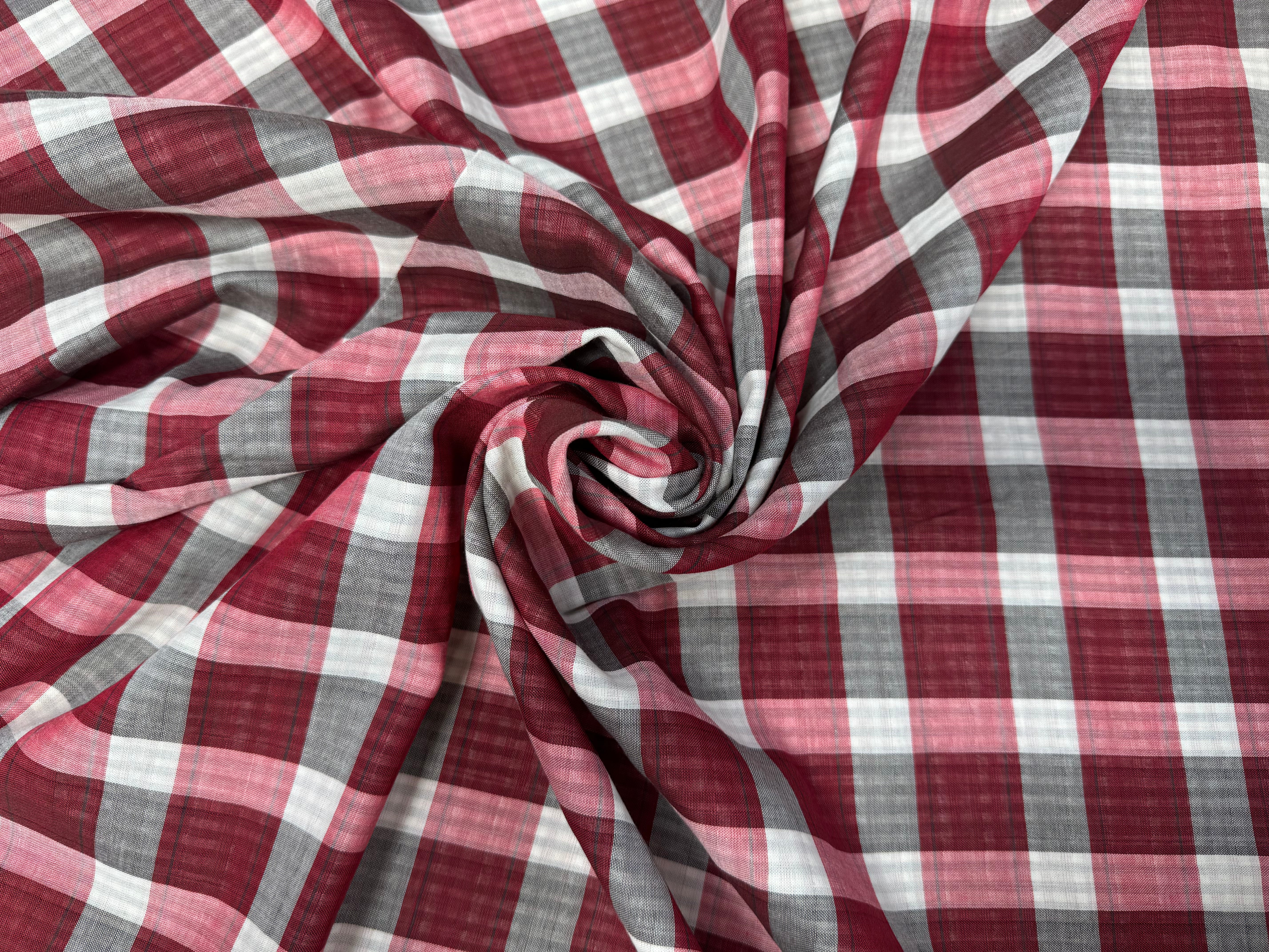 COTON LEGER DOUBLE FACE PETITET GRANDS CARREAUX - My Little Coupon