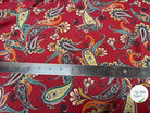 CREPE DE PAISLEY BURGUNDY - My Little Coupon