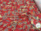 CREPE DE PAISLEY BURGUNDY - My Little Coupon