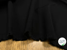 CREPE VISCOSE SERGEE NOIR UNI STRETCH - My Little Coupon