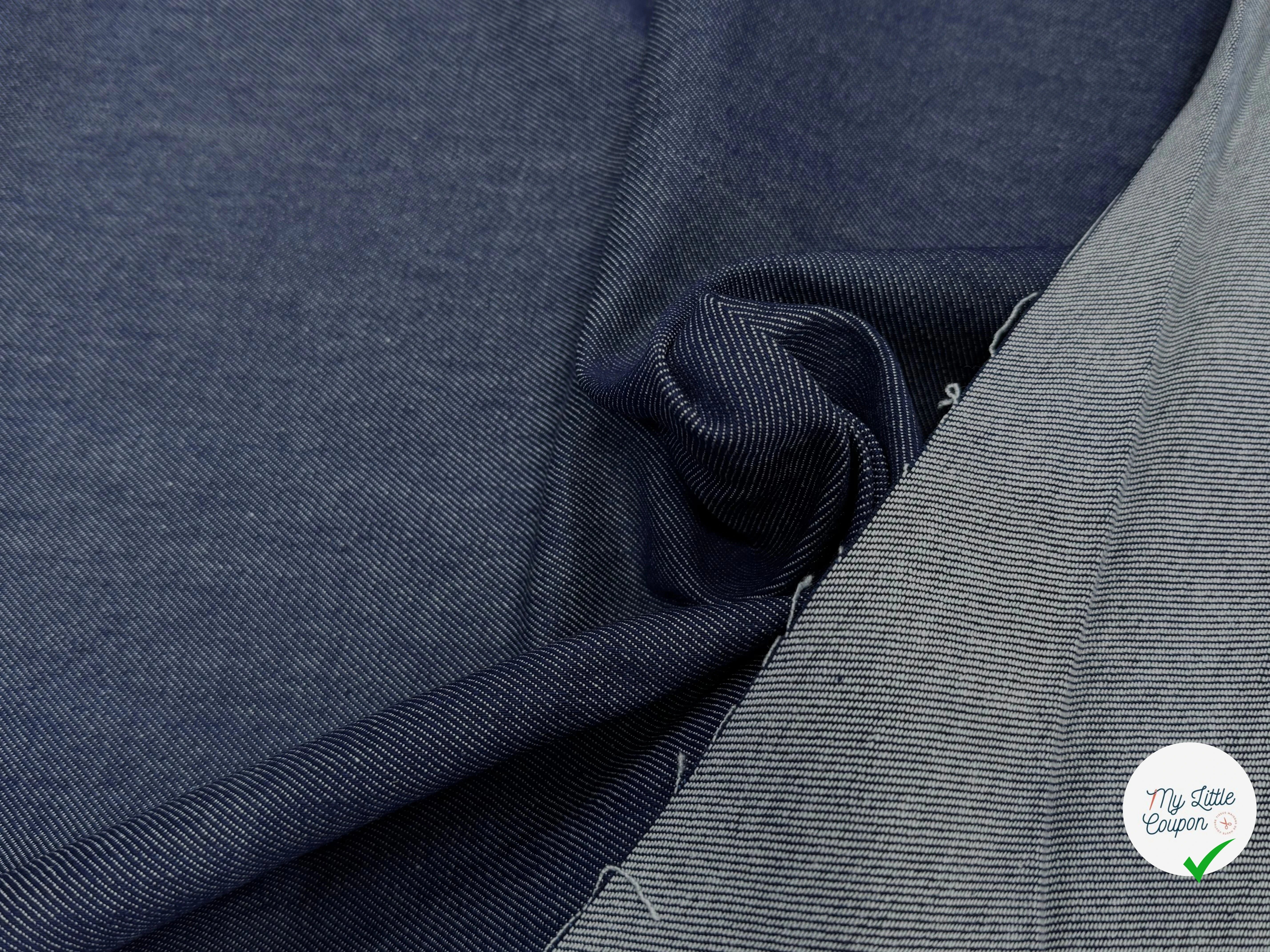 DENIM COTON INDIGO QUALITE COUTURE STRETCH MADE IN FRANCE 🇫🇷 - My Little Coupon