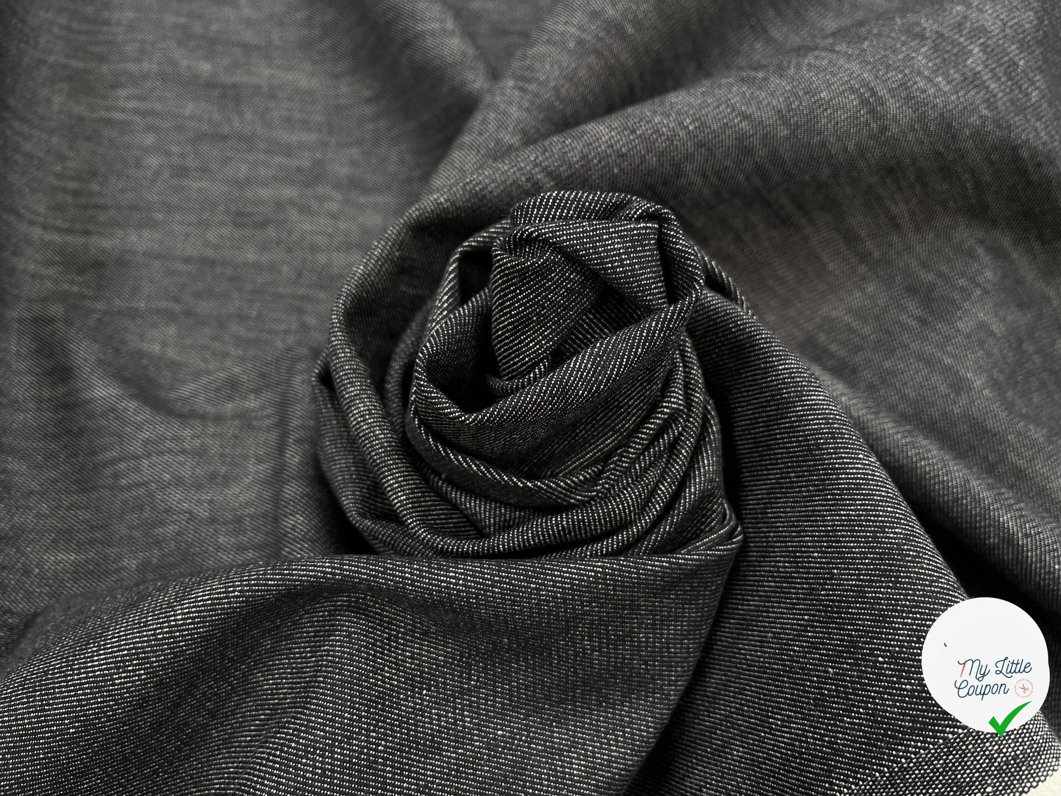 DENIM STRETCH GRIS ANTRHACITE - My Little Coupon