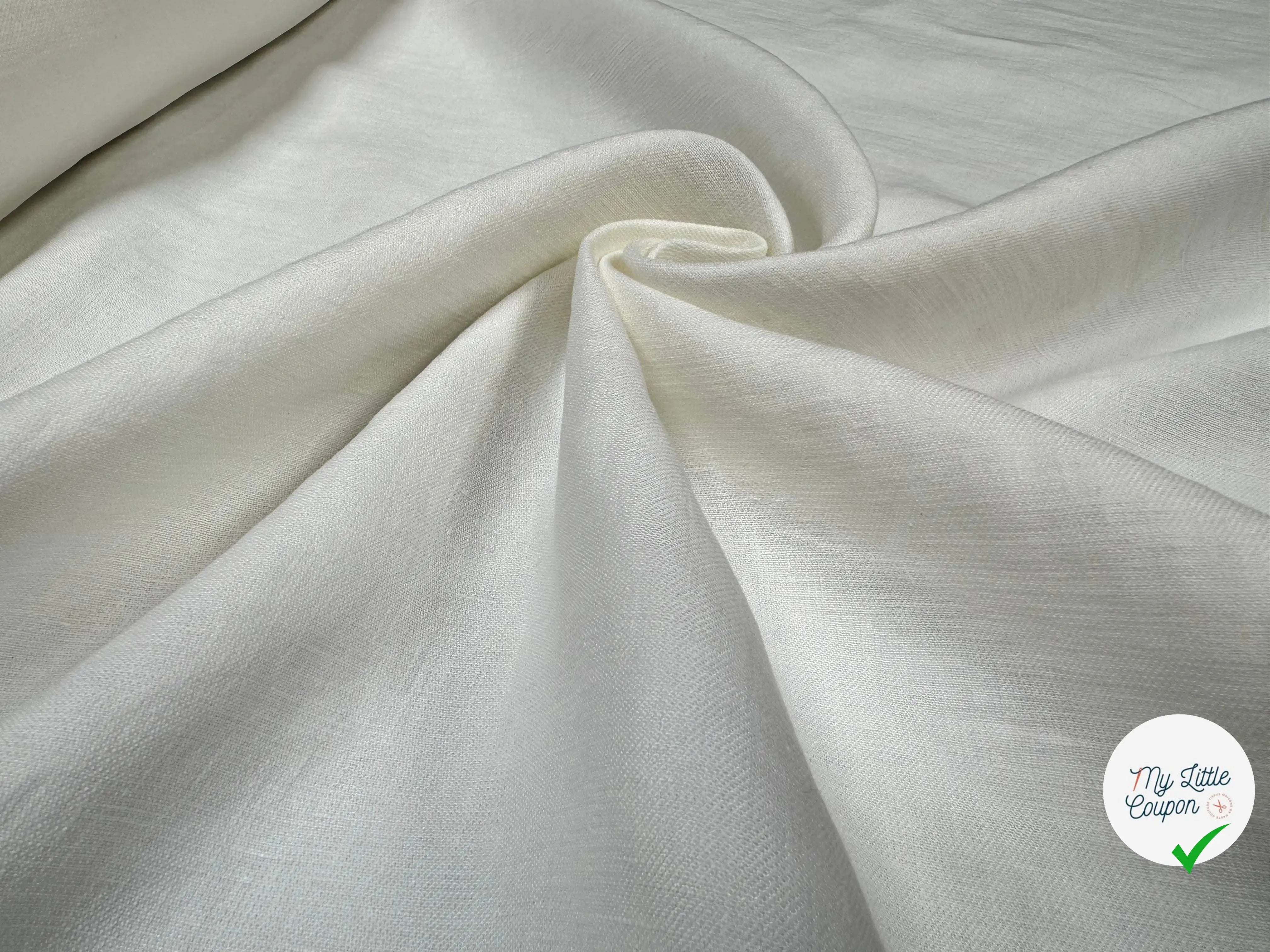 DOUBLE LINEN, White - My Little Coupon