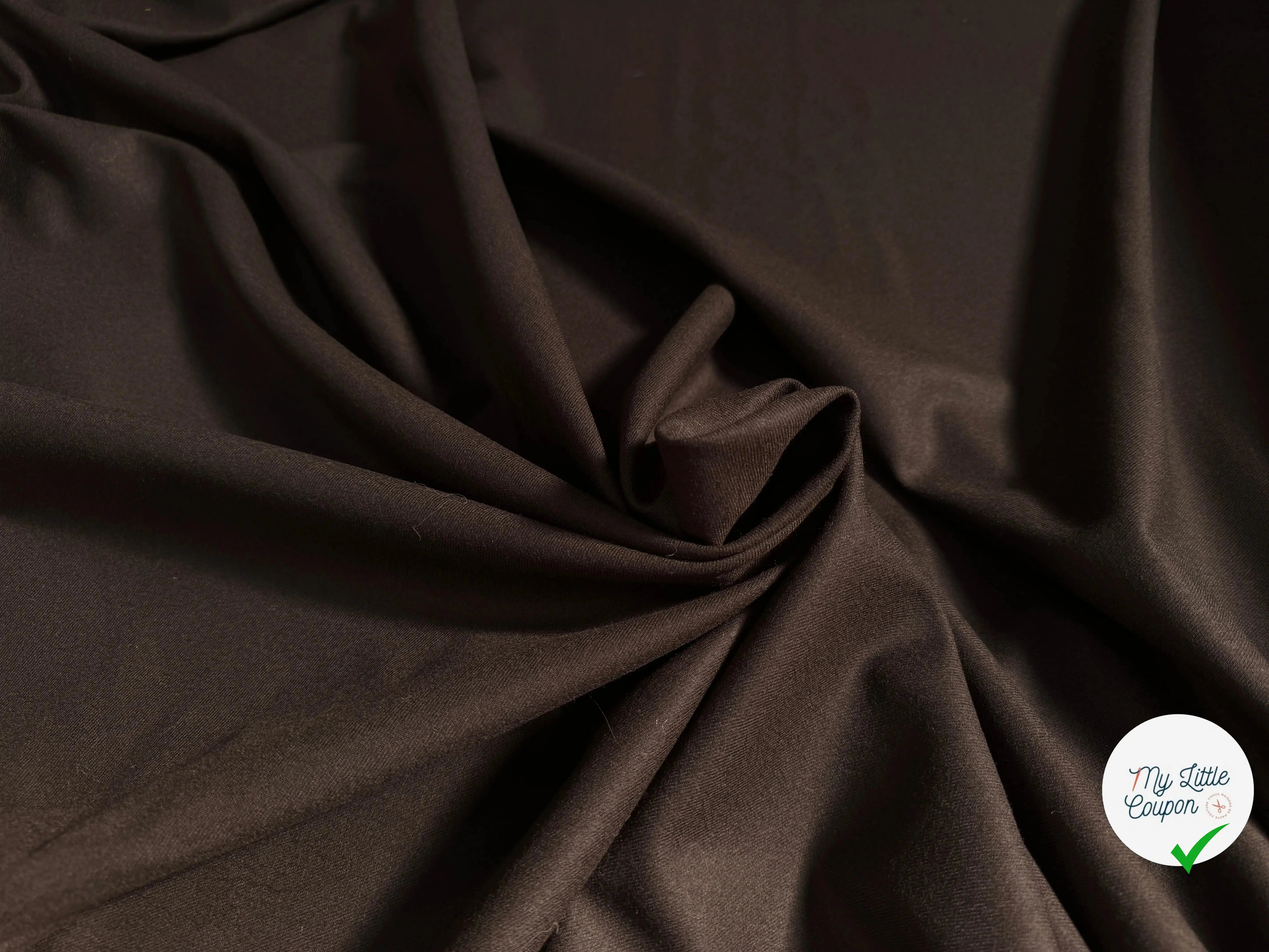 DRAPERIE LAINE SERGÉE MARRON ULTRA CHIC - My Little Coupon