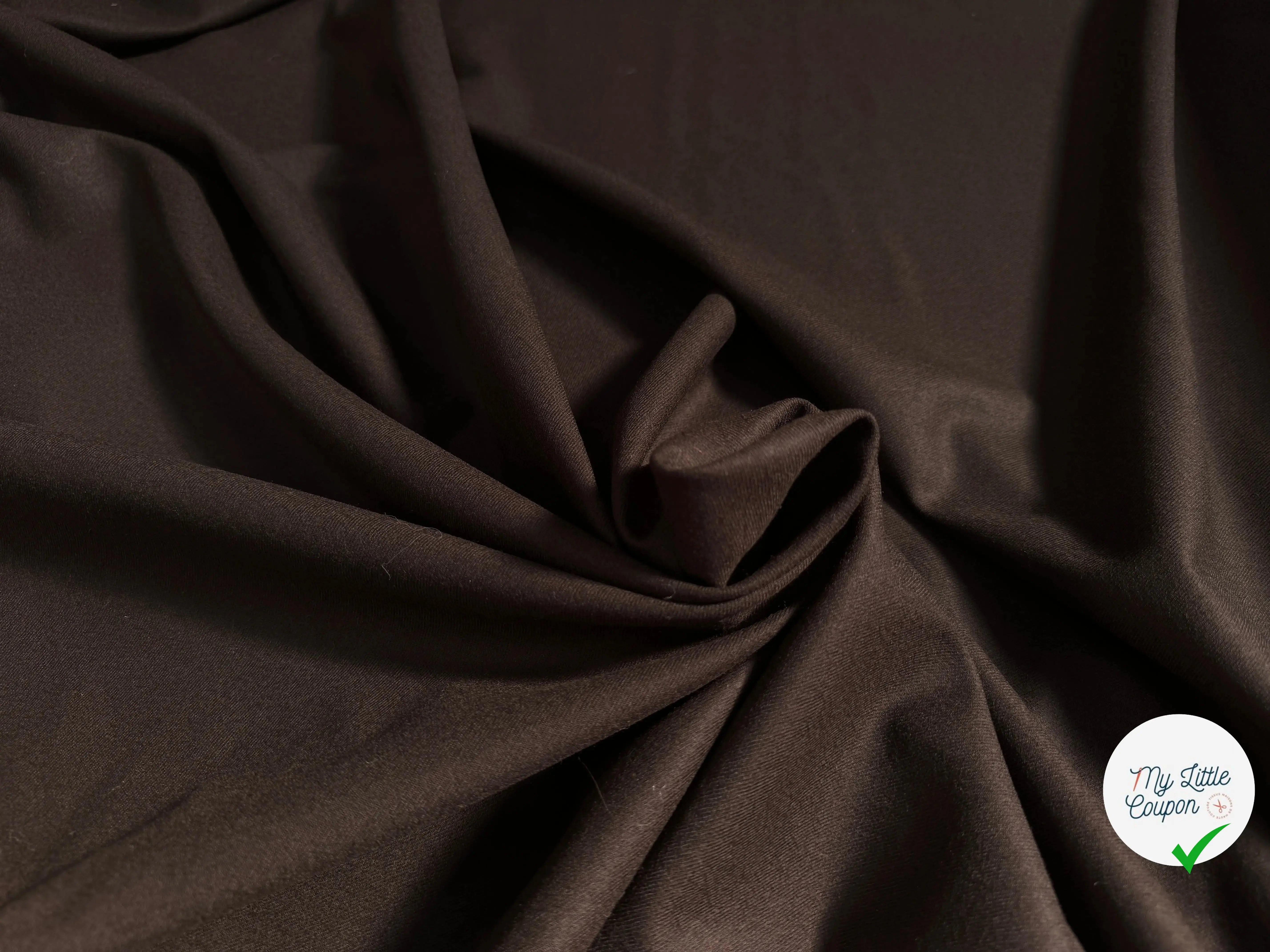 DRAPERIE LAINE SERGÉE MARRON ULTRA CHIC - My Little Coupon
