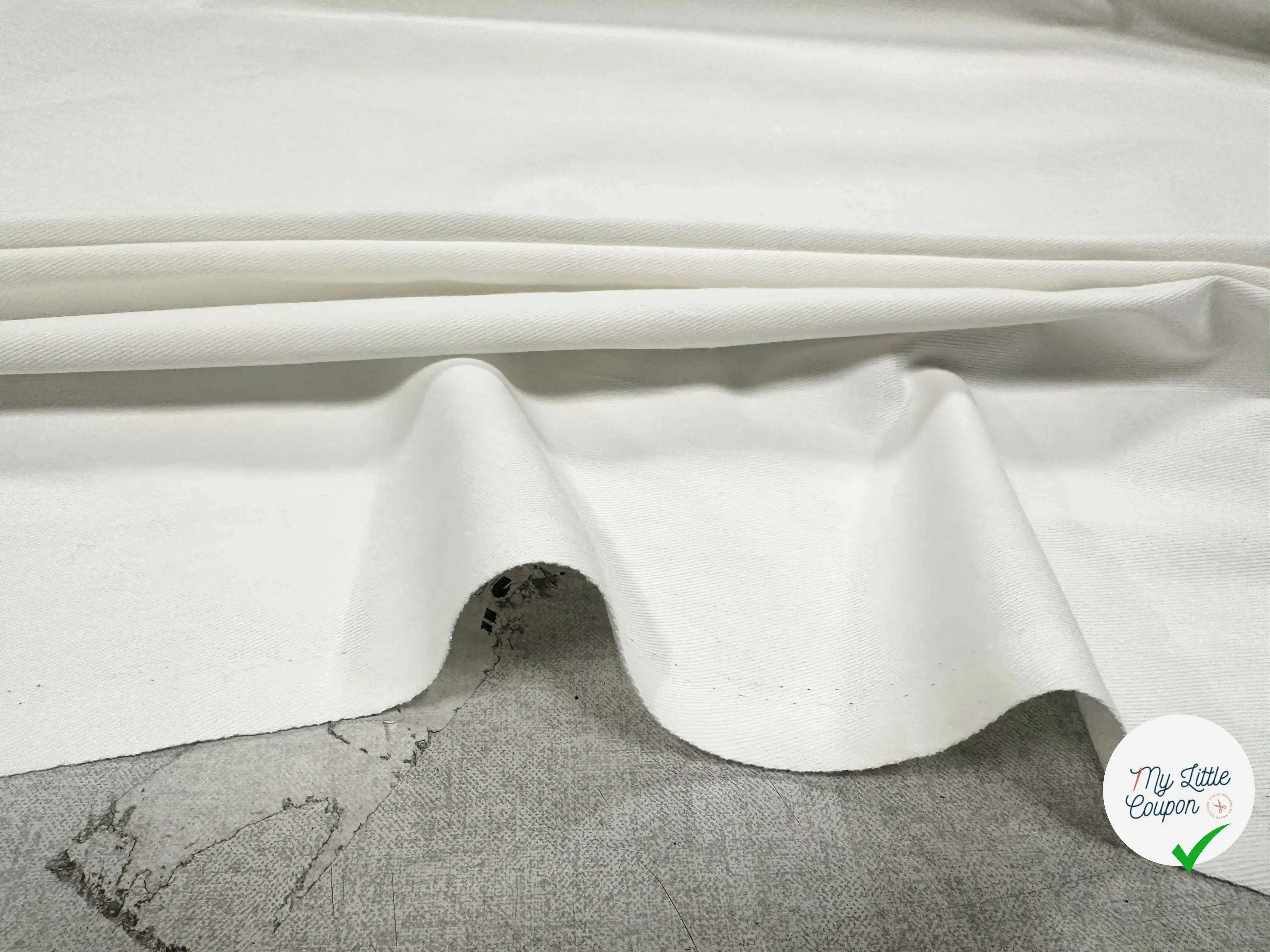 GABARDINE DE COTON ÉCRUE PRÊT À TEINDRE MLC INTERN