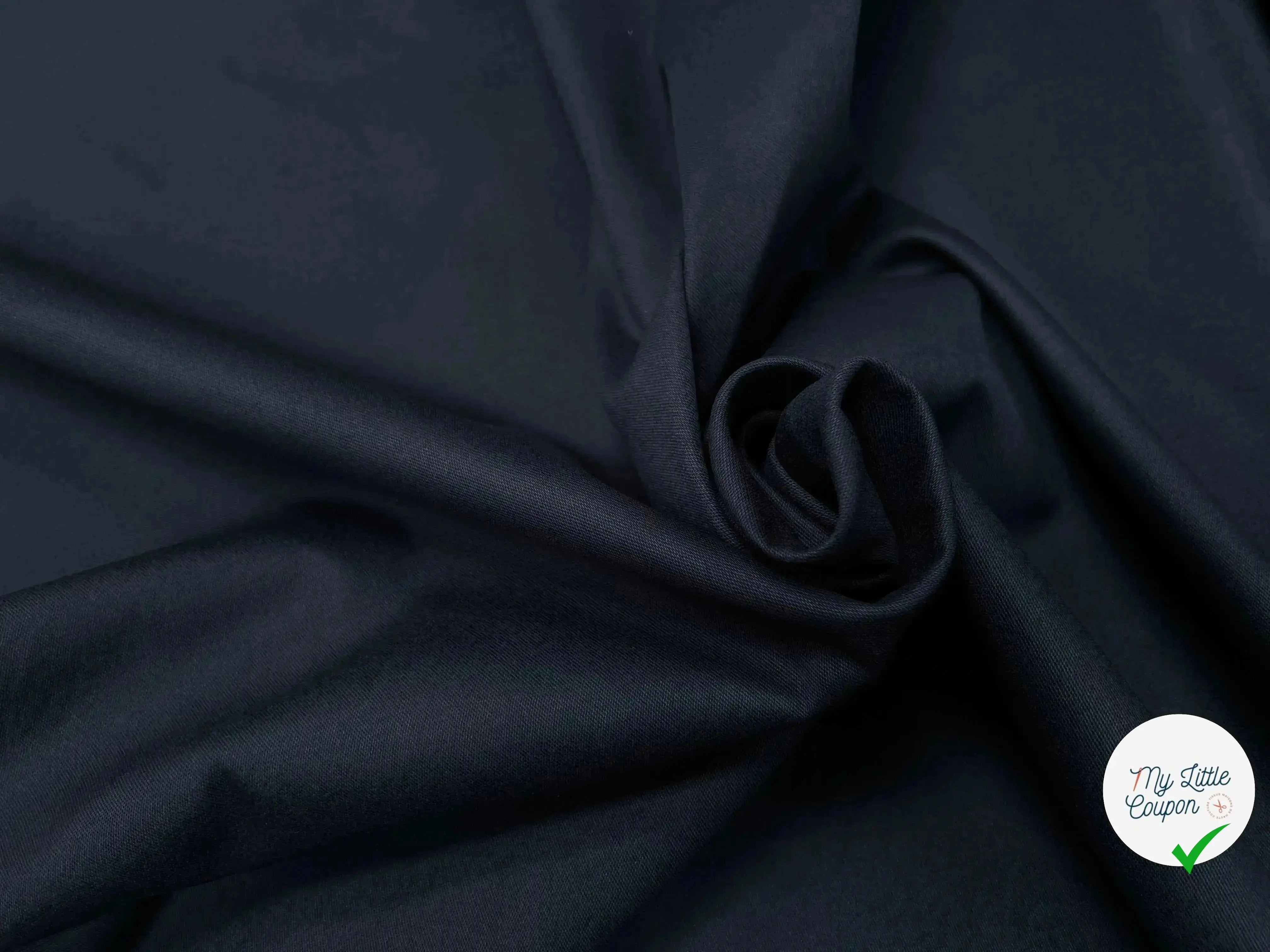 GABARDINE DE COTON SUPERBE TENUE MARINE FONCÉ (DRILL DE COTON LOURD) - My Little Coupon