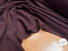 GAZE DE COTON SOIE PRUNE AVEC CARREAUX TONS SUR TONS - My Little Coupon