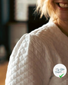 JERSEY MATELASSE BLANC LOSANGES MLC INTERN