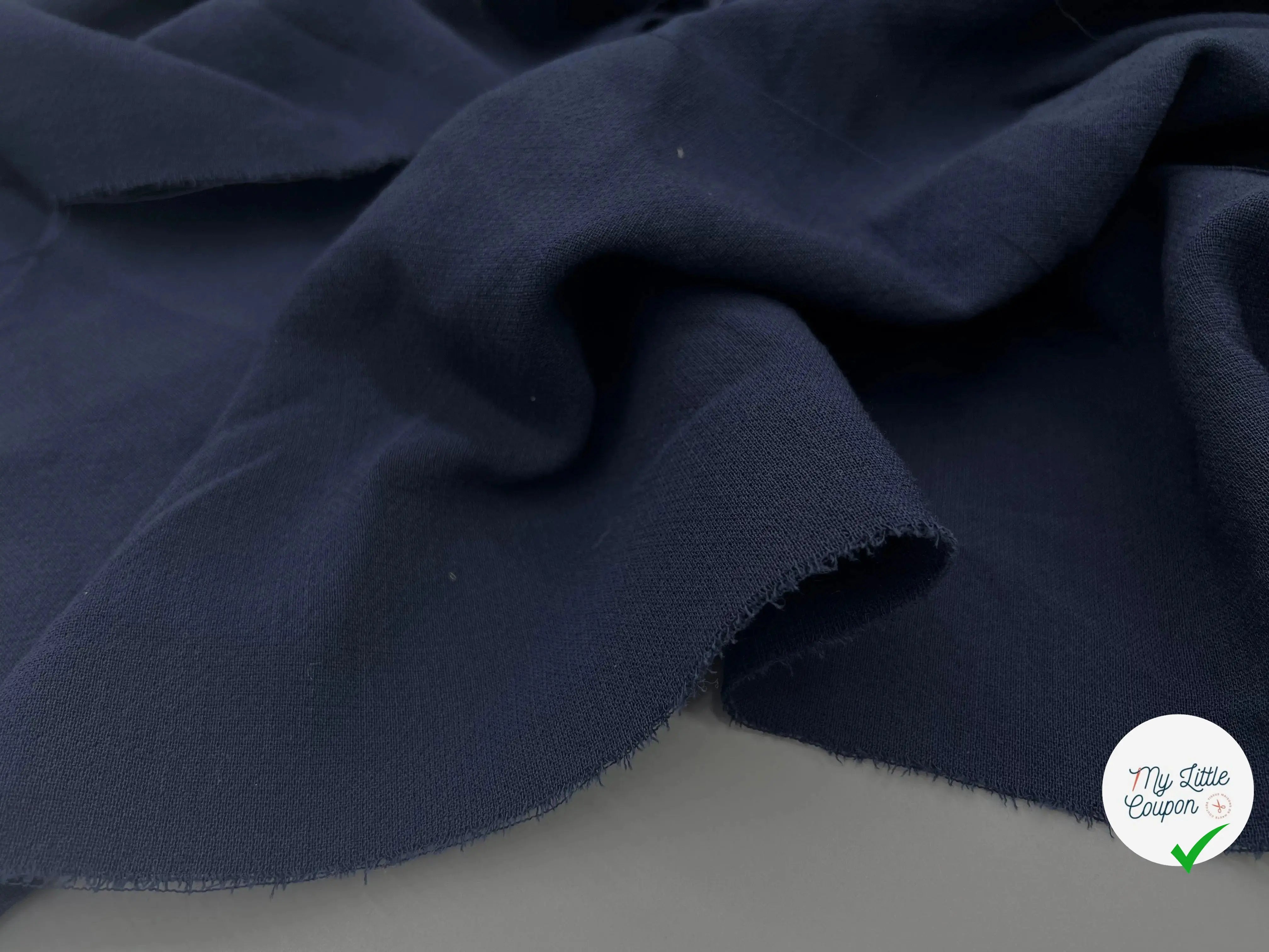 LAINAGE POUDRÉ NAVY - My Little Coupon - tissu - coudre