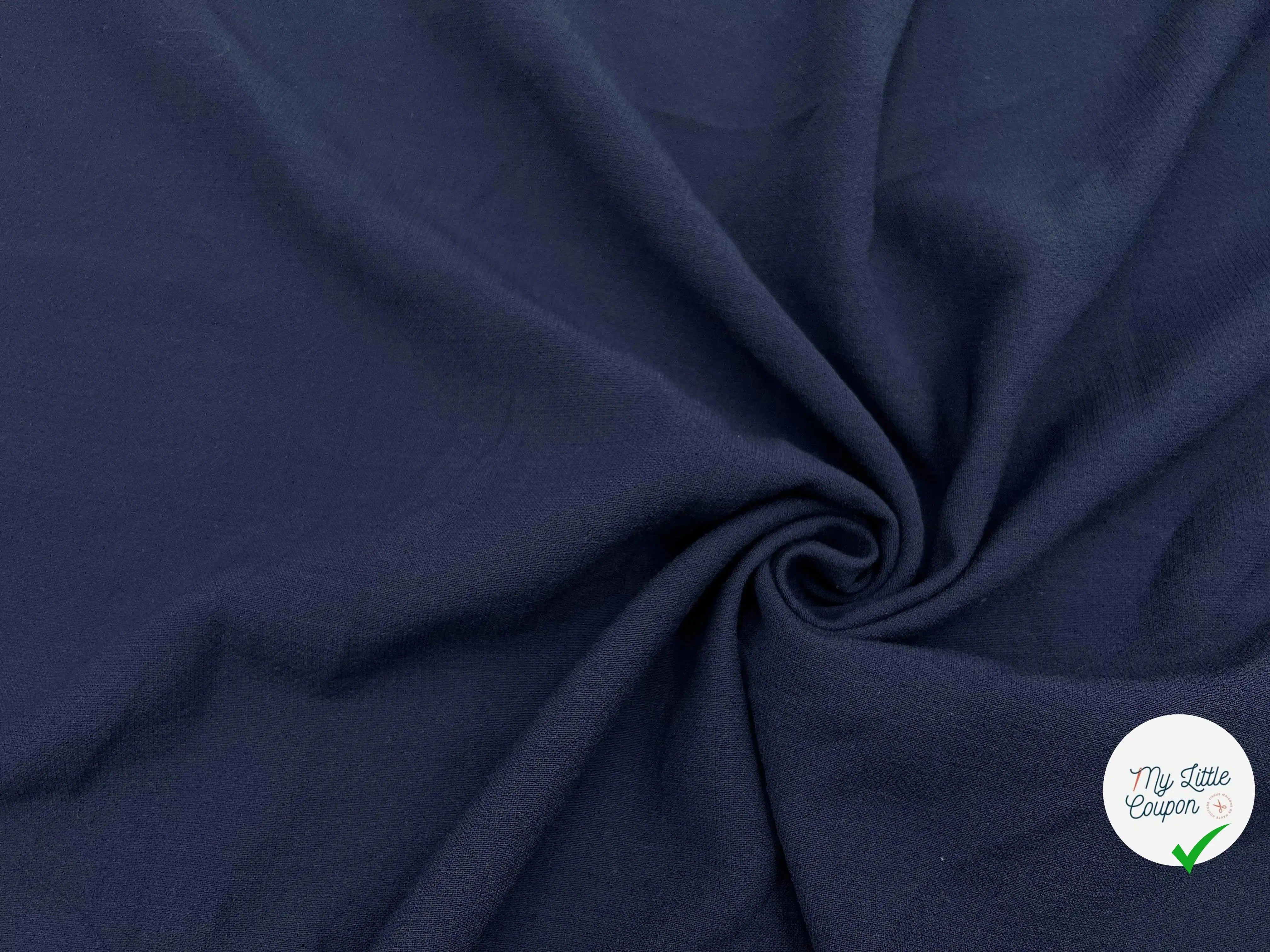LAINAGE POUDRÉ NAVY - My Little Coupon - tissu - coudre
