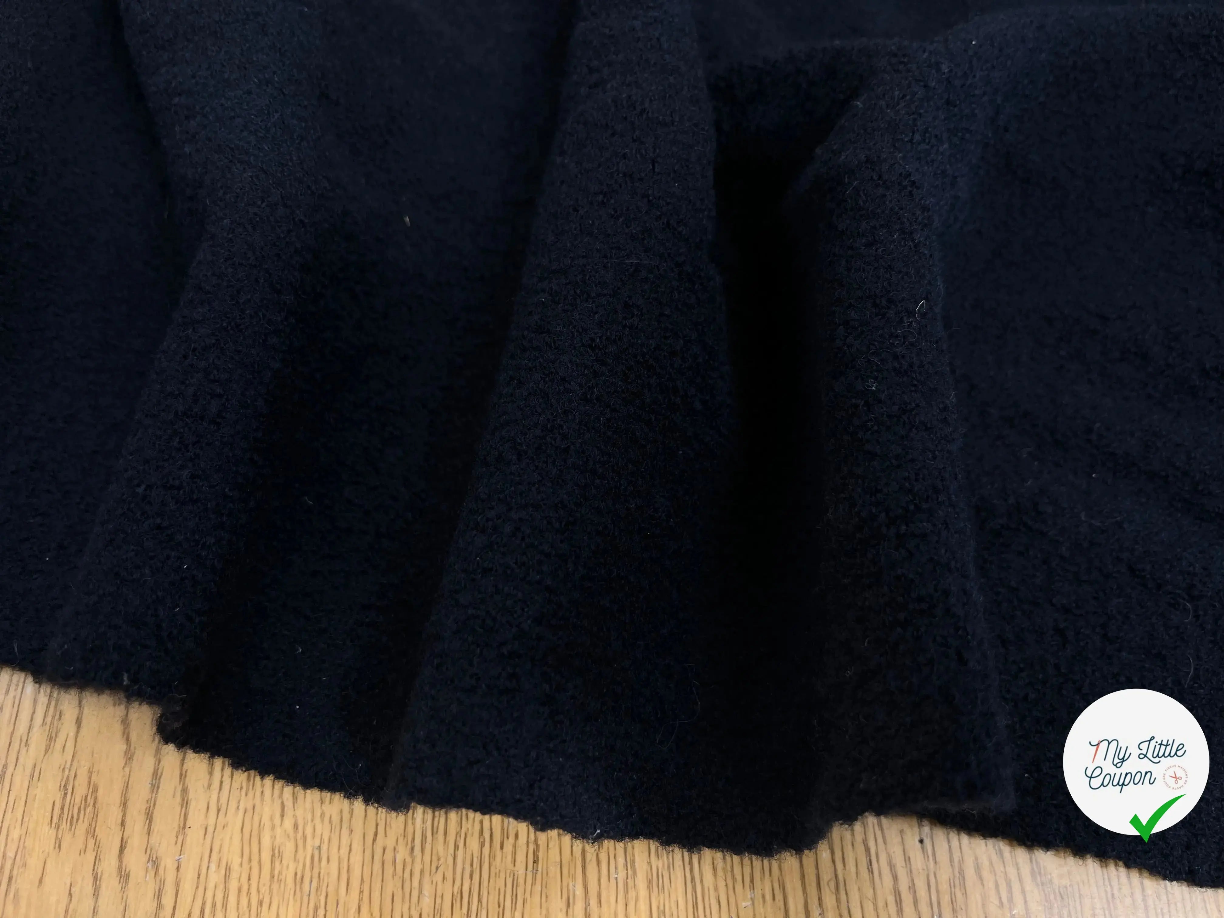 LAINE BOUILLIE BLEU MARINE STRETCH - My Little Coupon