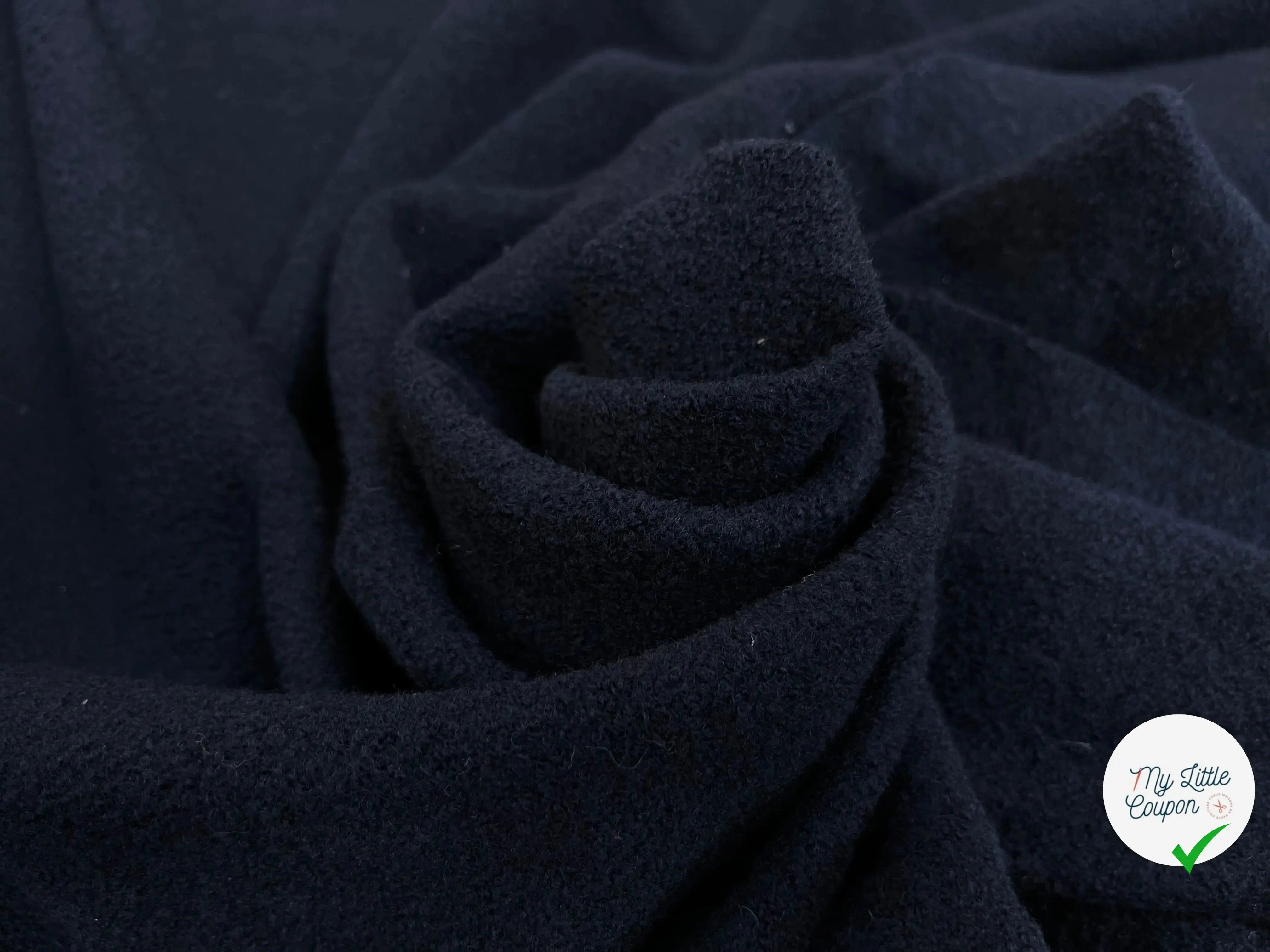 LAINE BOUILLIE BLEU MARINE STRETCH - My Little Coupon