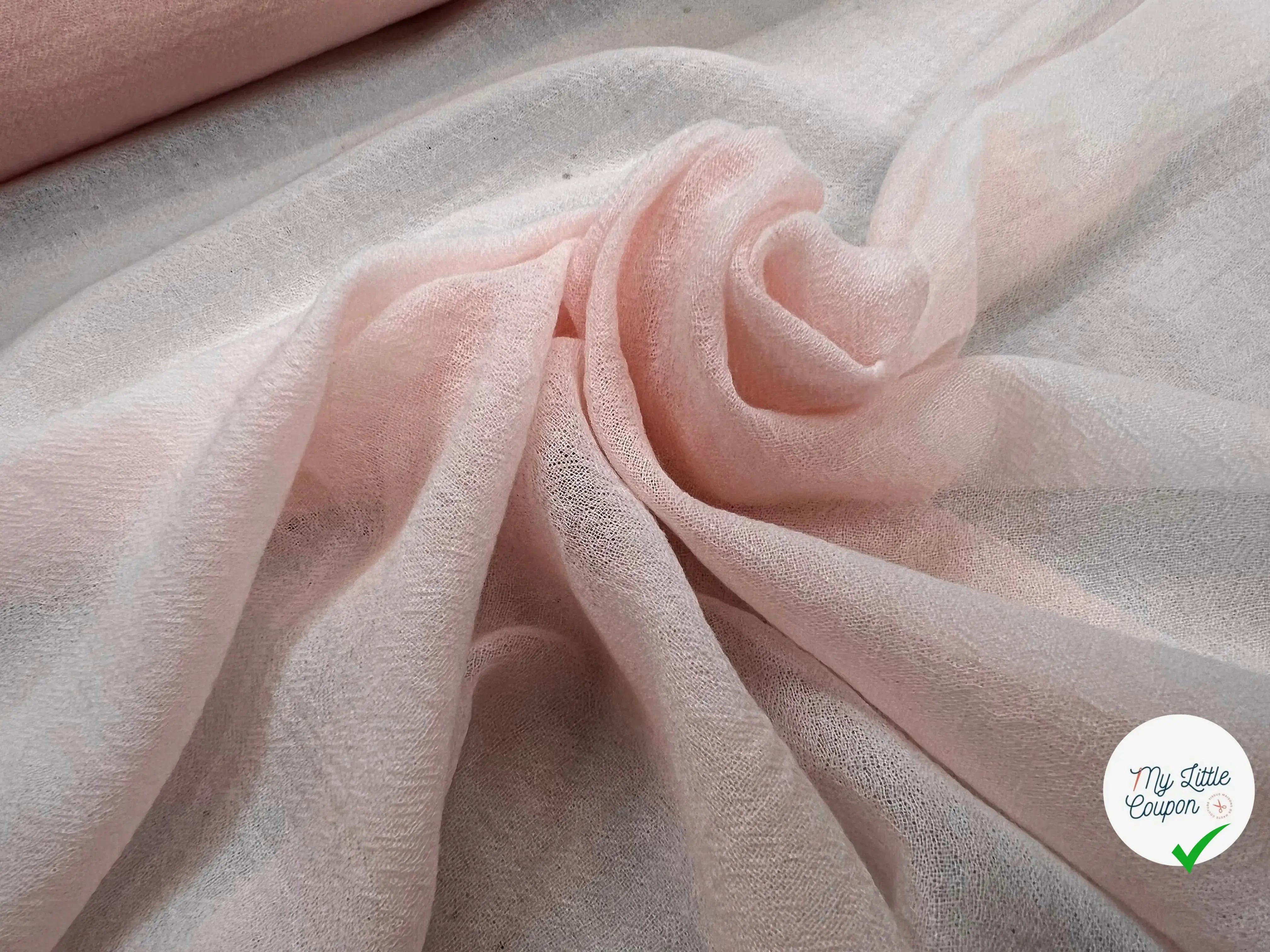 LOWER IMPACT WOOL GAUZE, Pansy Pink - My Little Coupon