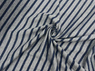(chute) MAILLE DE COTON GRIS CHINÉ RAYURES MARINE CHINÉ - My Little Coupon
