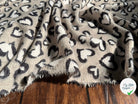 MAILLE IMPRIME COEUR EFFET LAINEUX - My Little Coupon