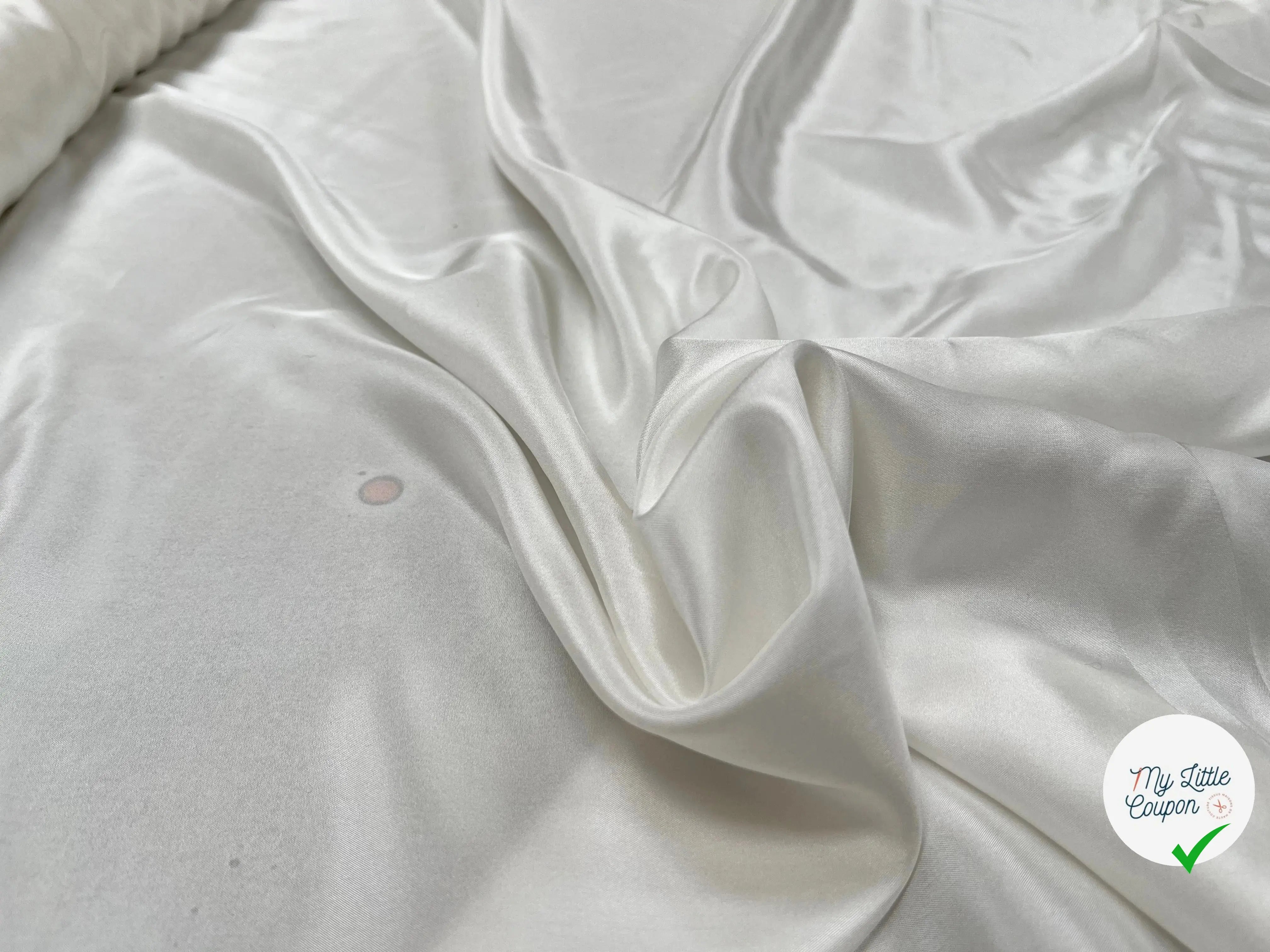 PONGÉ DE SOIE 100% BLANC CASSÉ - My Little Coupon