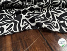 POPELINE COTON IMPRIMÉ NOIR - My Little Coupon