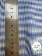 POPELINE DE COTON 100% COTON MOTIFS GÉOMÉTRIQUES 3D BLEU ET BLANC - My Little Coupon