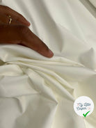 POPELINE DE COTON BLANC CASSÉ - My Little Coupon - tissu - coudre