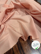 POPELINE DE COTON PETITS CARREAUX ORANGE OEKOTEX - My Little Coupon
