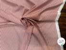 POPELINE DE COTON RAYURES ROUGES ET BLANCHES - My Little Coupon