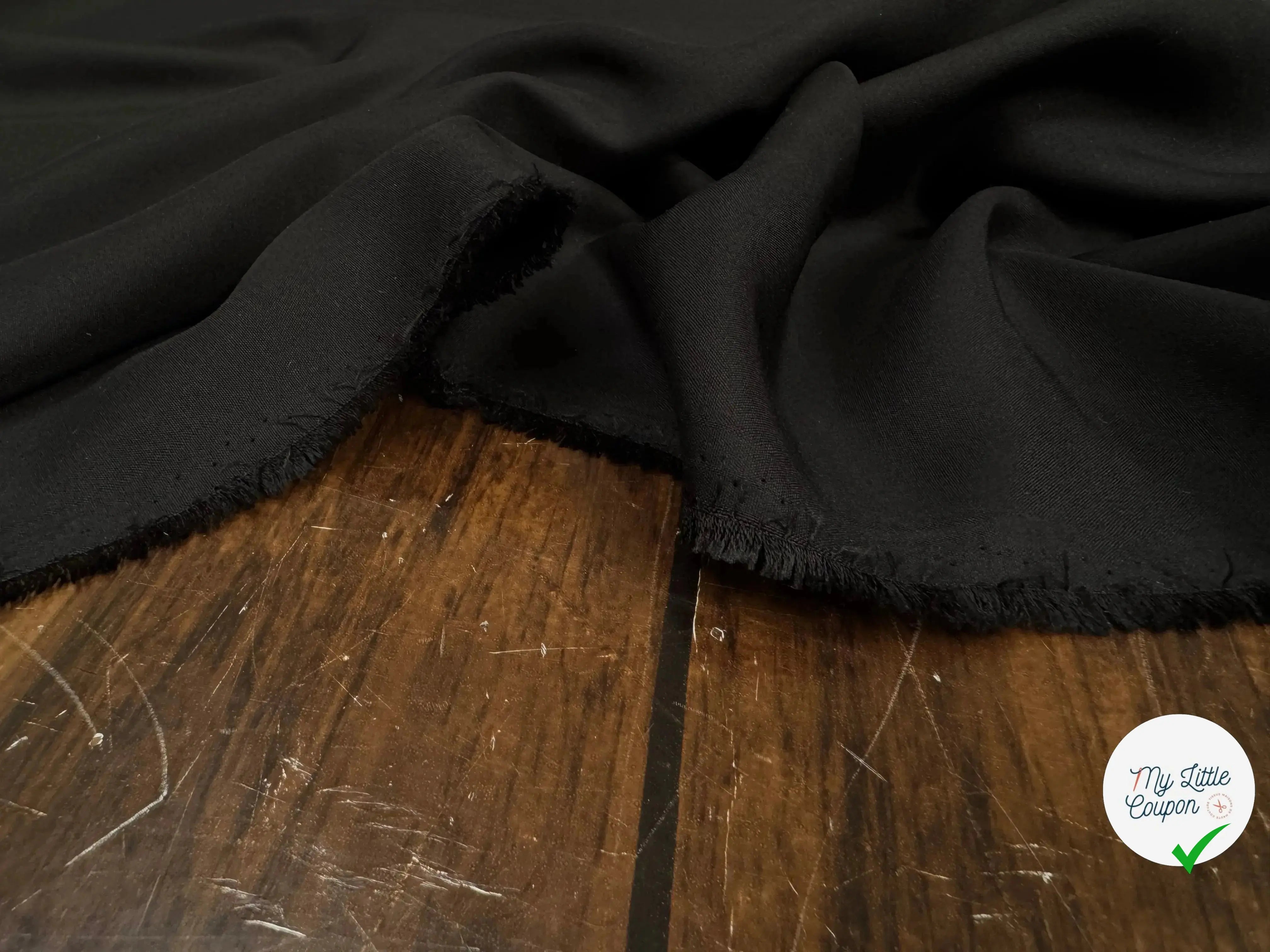 POPELINE DE SOIE, Black - My Little Coupon