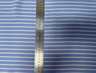 POPELINE DE VISCOSE A RAYURES BLANC ET BLEU - My Little Coupon
