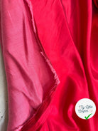 SATIN DE COTON FRAMBOISE ROSE UNI - My Little Coupon