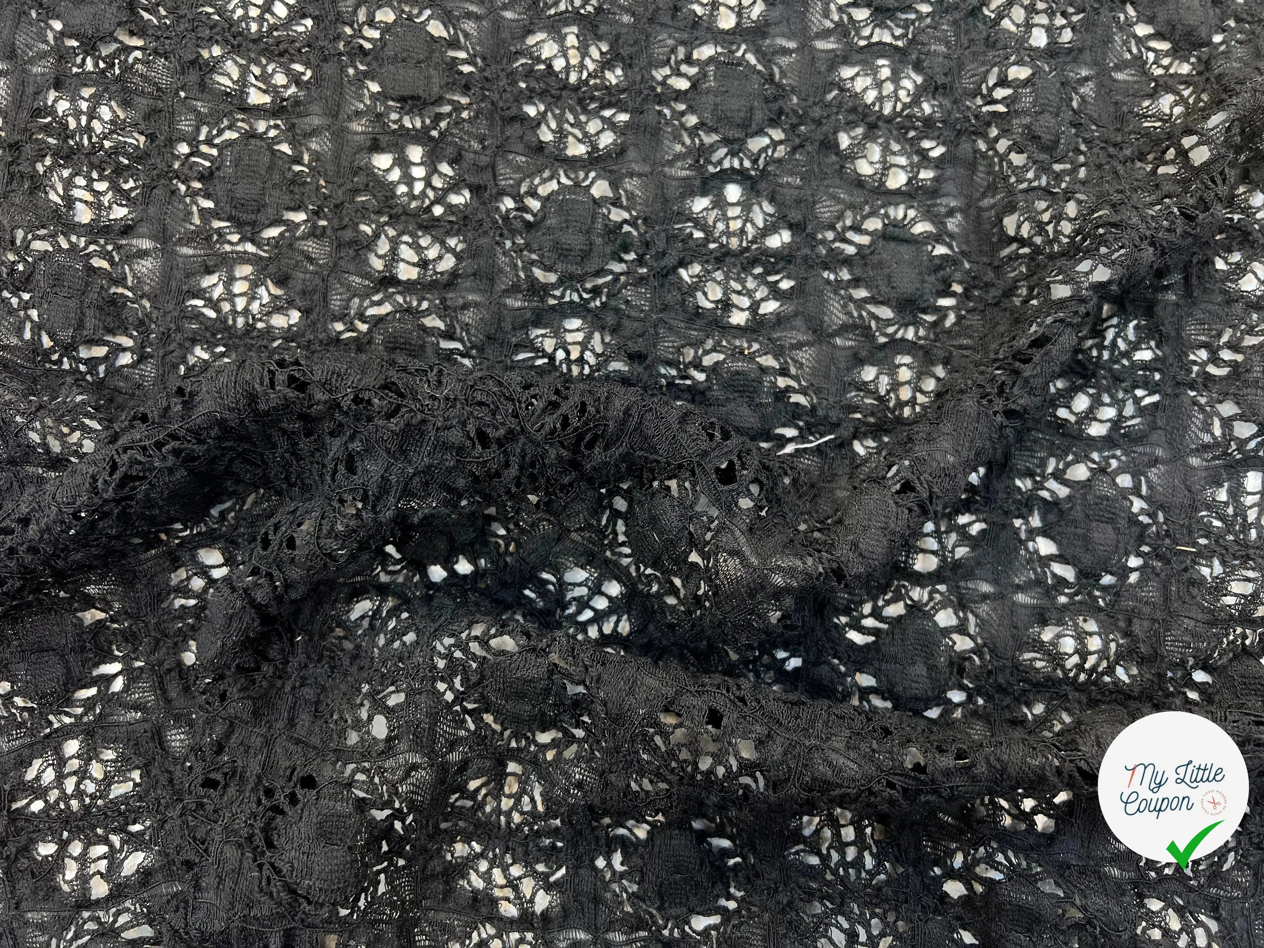 STRETCH DENTELLE FILET NOIR MSO