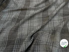 TISSU CHEMISE COTON SOIE PRINCE DE GALLES GRIS - My Little Coupon