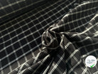 TISSU CHEMISE TRAPPEUR BLANC ET NOIR MSO