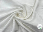 TISSU COTON DAMASSÉ BLANC BEIGE MSO