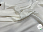 TISSU COTON SATINÉ BLANC CASSÉ 27% SOIE - My Little Coupon