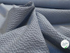 TISSU GAUFRÉ À PETITES RAYURES BLEU CIEL - My Little Coupon